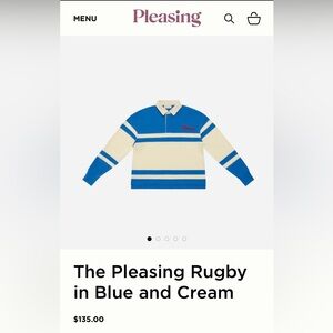 Pleasing Long Sleeve Rugby Top Harry Styles EUC